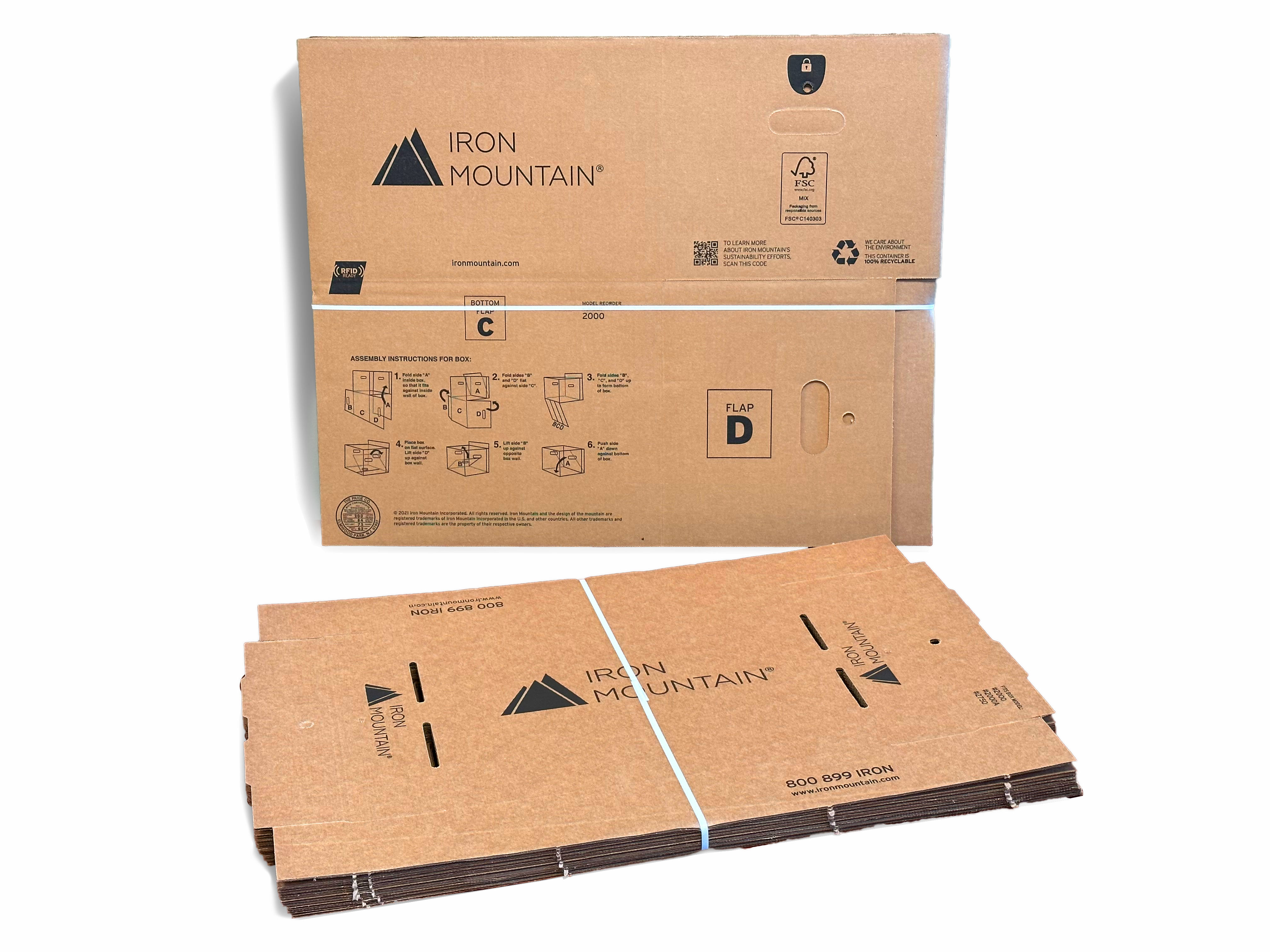 存储Box flat pack - 10 Lids and 10 Boxes Bundled